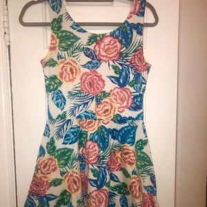 H&M: Fit and Flare Floral Dress